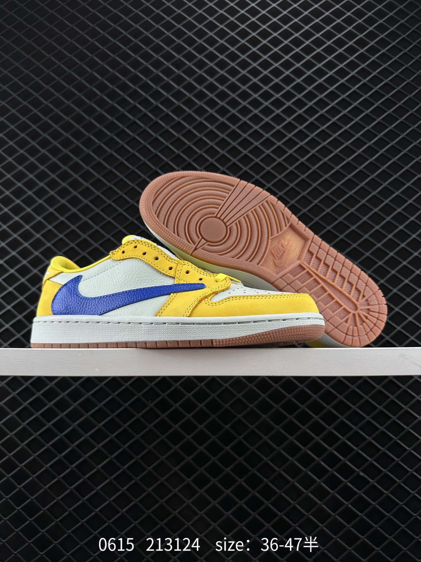 Fragment Design x Travis Scott x Nike Air Jordan 1 Low OG SP”Military Blue”